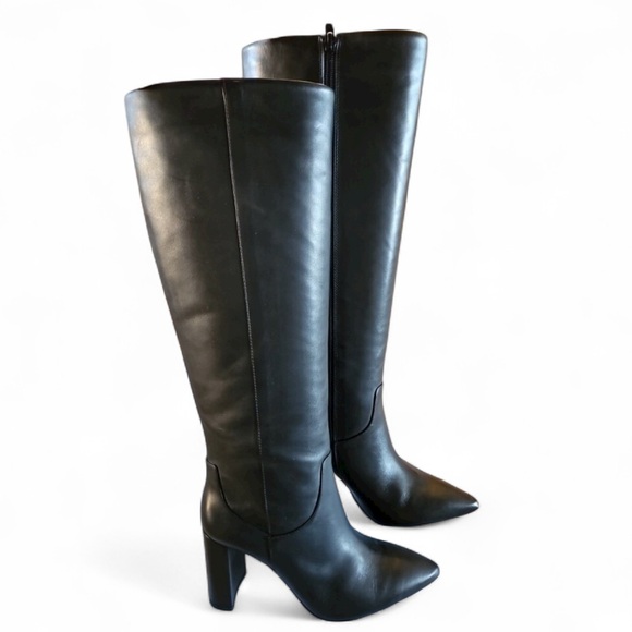 ANTONIO MELANI Shoes - Antonio Melani Mckendra high heeled black riding boots calf boots black 6